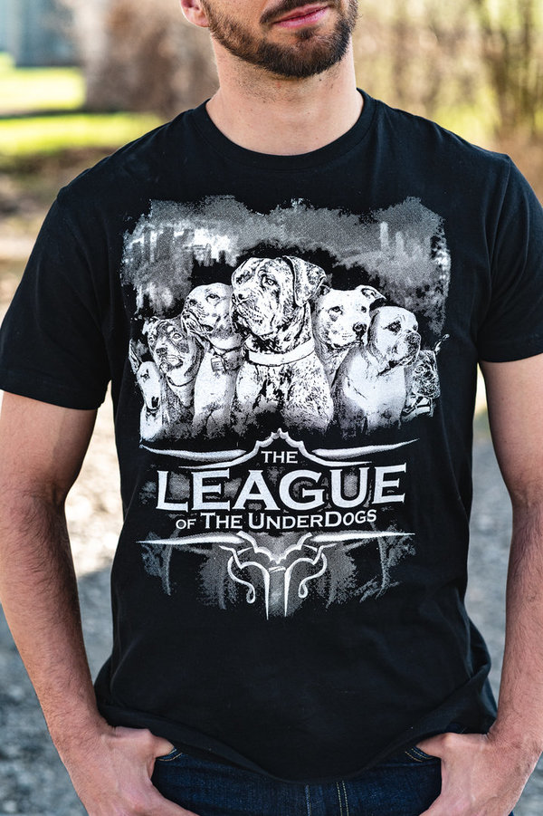 T-Shirt "THE LEAGUE OF THE UNDERDOGS" - schwarz